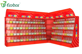 Ecobox TG-06101A Süßigkeitenregal aus Metall mit Schaufelbehältern 