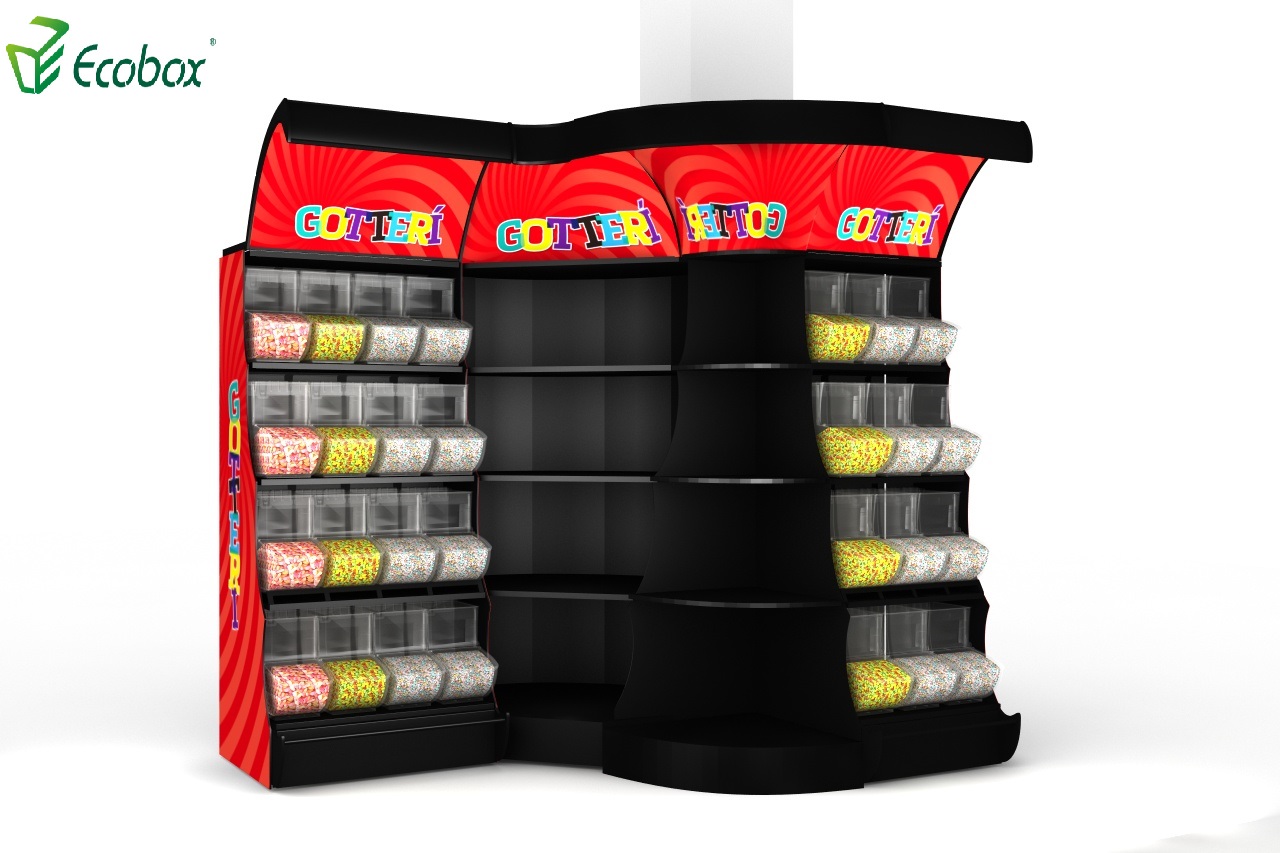 Ecobox TG-061-Serie Eckregal für Süßigkeiten 
