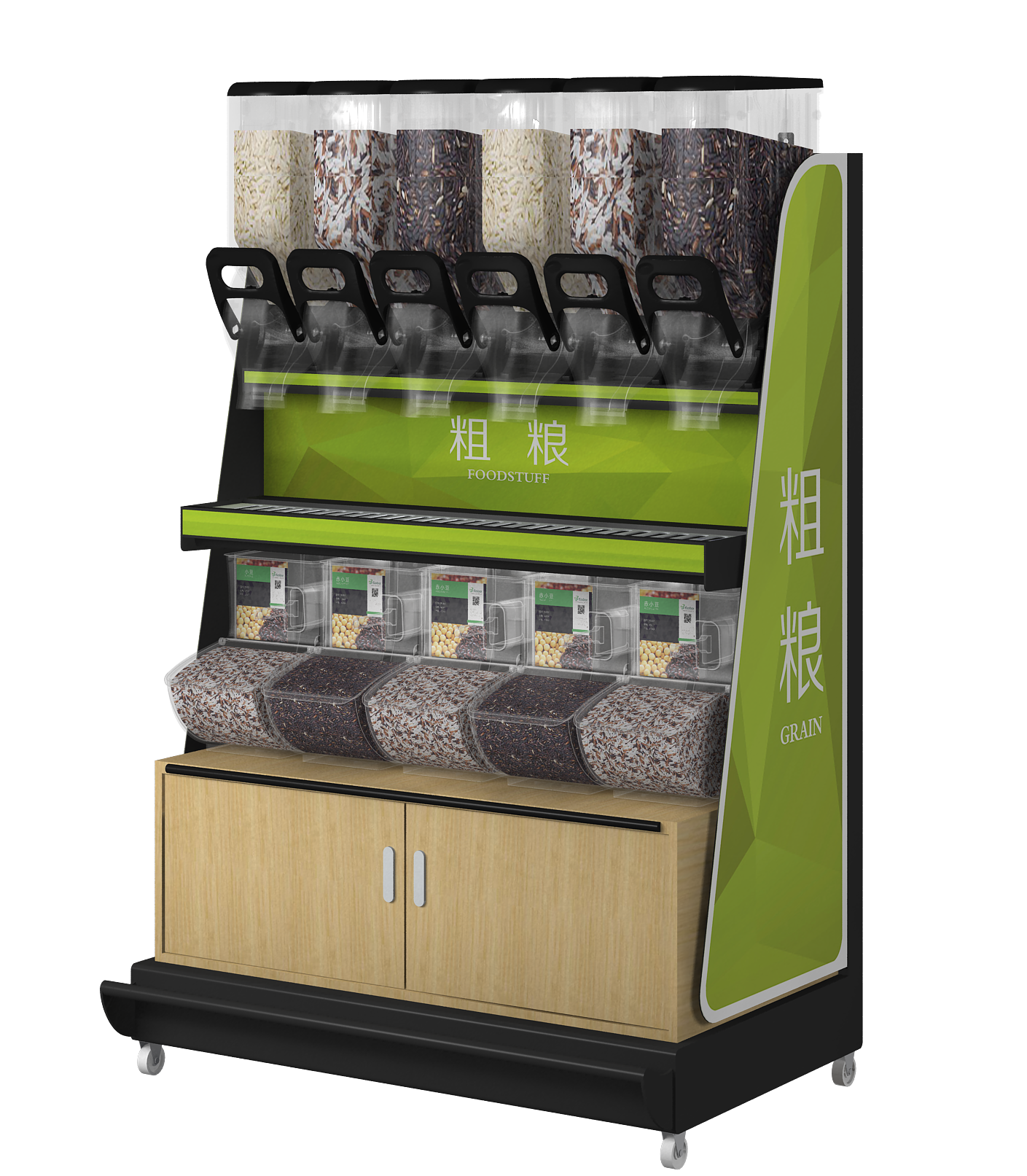 Ecobox EK-026-4 Short-Grain-Ständer Regal-Display-Lösung ohne Top Led