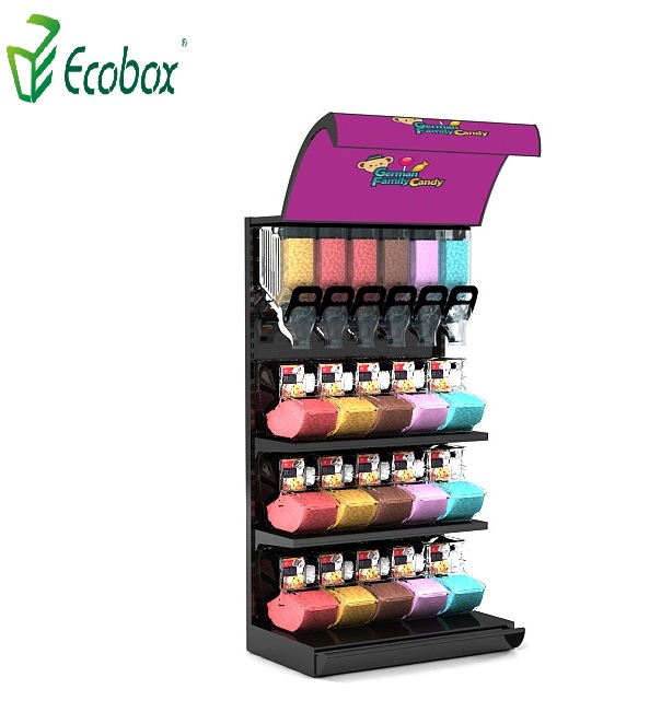 Ecobox TG-0610 Körner-Süßigkeitenregal mit Auffangbehälter und Schaufelbehälter 