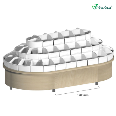 Ecobox G003-Serie Rund-Regal mit Ecobox-Bulk-Bins Supermarkt-Bulk-Nahrungsmittel-Displays