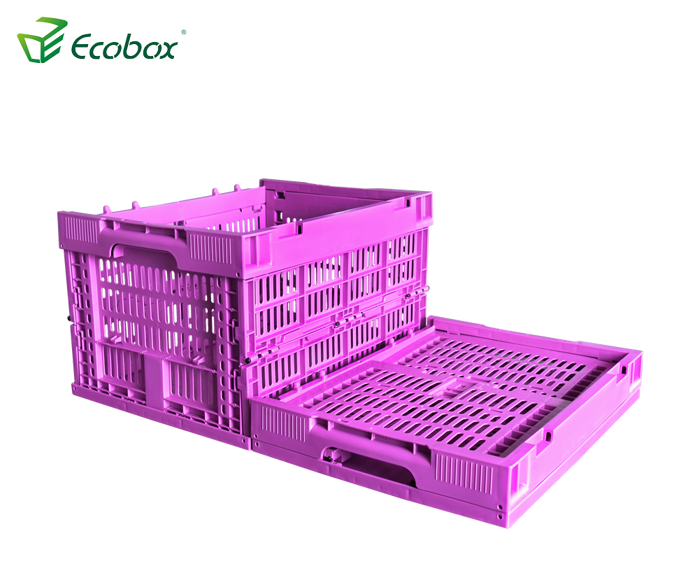 Ecobox wiederverwendbarer Kunststoff-Falt-Umzugskarton für den Transport lila