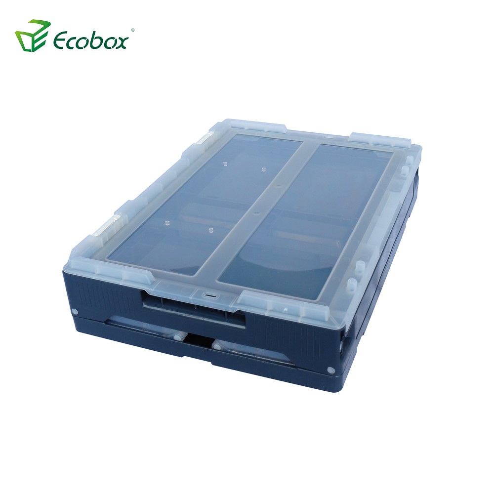 Ecobox zusammenklappbare Kunststoffkiste Umzugskarton mit Deckel