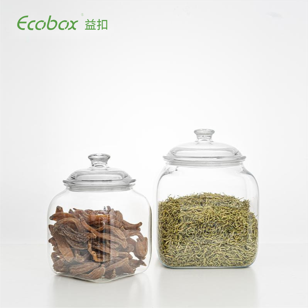 Ecobox FB200 luftdichte, runde Aufbewahrungsbox für Bonbons, Aquarien, Kräuter, Nüsse