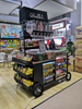 Ecobox Supermarkt Snack Nuss Candy Trolley Display Regal mit Schwerkraftbehältern und Schüttgutbehältern
